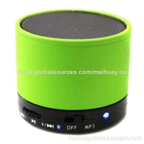 Portable Mini Bluetooth Speaker, Made of Aluminium, 600mAh Battery, Stereo Sound